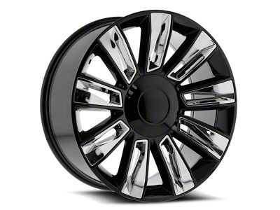 OE Revolution D-06 Gloss Black 6-Lug Wheel; 24x10; 31mm Offset (23-24 Colorado)