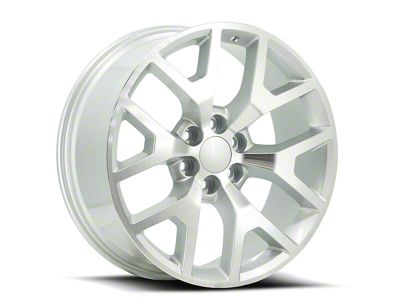 OE Revolution G-04 Silver and Machined 6-Lug Wheel; 20x9; 27mm Offset (23-25 Colorado)