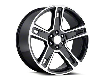 OE Revolution G-07 Gloss Black and Machined 6-Lug Wheel; 20x9; 31mm Offset (23-25 Colorado)