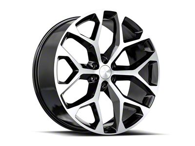 OE Revolution G-09 Gloss Black and Machined 6-Lug Wheel; 22x9; 31mm Offset (23-25 Colorado)