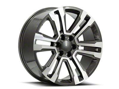 OE Revolution G-10 Gunmetal and Machined 6-Lug Wheel; 22x9; 31mm Offset (23-24 Colorado)