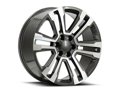 OE Revolution G-10 Gunmetal and Machined 6-Lug Wheel; 24x10; 24mm Offset (23-25 Colorado)