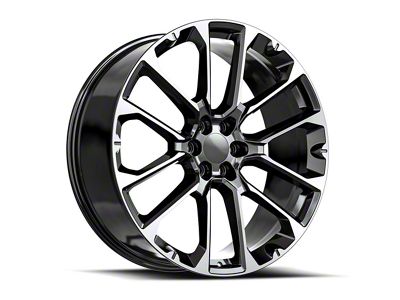 OE Revolution G-40 Gloss Black and Machined 6-Lug Wheel; 26x10; 31mm Offset (23-25 Colorado)