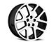 OE Revolution 107 Gloss Black and Machined 5-Lug Wheel; 22x10; 25mm Offset (05-11 Dakota)