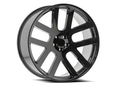 OE Revolution 107 Gloss Black 5-Lug Wheel; 22x10; 25mm Offset (05-11 Dakota)