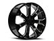 OE Revolution G-06 Gloss Black and Machined 6-Lug Wheel; 22x9; 31mm Offset (19-25 RAM 1500)