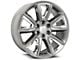 OE Revolution C-08 Silver with Chrome Inserts 6-Lug Wheel; 24x10; 31mm Offset (19-25 Sierra 1500)