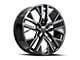 OE Revolution D-36 Gloss Black and Milled 6-Lug Wheel; 26x10; 31mm Offset (14-18 Sierra 1500)