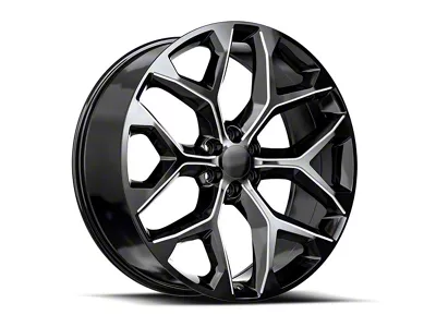 OE Revolution G-09 Gloss Black and Milled 6-Lug Wheel; 30x10; 31mm Offset (99-06 Sierra 1500)