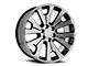 OE Revolution G-12 Gloss Black and Machined 6-Lug Wheel; 24x10; 31mm Offset (07-13 Sierra 1500)