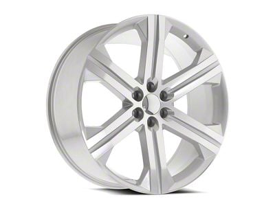 OE Revolution G-13 Silver and Machined 6-Lug Wheel; 26x10; 31mm Offset (14-18 Sierra 1500)