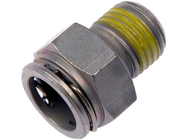 Automatic Transmission Oil Cooler Line Connector; 3/8 Tube x 1/4-18-Inch Thread (99-08 Silverado 1500)