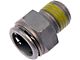 Automatic Transmission Oil Cooler Line Connector; 3/8 Tube x 1/4-18-Inch Thread (99-08 Silverado 1500)