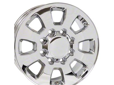 CV75A Chrome 8-Lug Wheel; 18x8; 12mm Offset (01-06 Sierra 2500 HD)