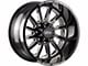 Off-Road Monster M17 Gloss Black Milled 8-Lug Wheel; 20x10; -19mm Offset (03-09 RAM 2500)