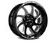 Off Road Monster M22 Gloss Black Milled 8-Lug Wheel; 20x10; -19mm Offset (03-09 RAM 2500)