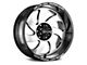 Off Road Monster M07 Gloss Black Machined 8-Lug Wheel; 20x10; -19mm Offset (03-09 RAM 3500 SRW)