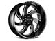 Off Road Monster M07 Gloss Black Milled 8-Lug Wheel; 20x10; -19mm Offset (03-09 RAM 3500 SRW)