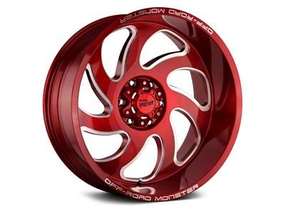 Off-Road Monster M07 Candy Red 6-Lug Wheel; 20x10; -19mm Offset (04-08 F-150)