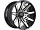 Off-Road Monster M25 Gloss Black Machined 6-Lug Wheel; 20x10; -19mm Offset (04-08 F-150)