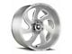 Off-Road Monster M07 Brushed Face Silver 6-Lug Wheel; 20x10; -19mm Offset (07-13 Sierra 1500)