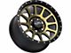 Off-Road Monster M10 Flat Black Machined Bronze 6-Lug Wheel; 17x9; 0mm Offset (07-13 Sierra 1500)