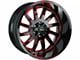 Off-Road Monster M17 Gloss Black Candy Red Milled 6-Lug Wheel; 20x10; -19mm Offset (07-13 Sierra 1500)