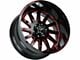 Off-Road Monster M17 Gloss Black Candy Red Milled 6-Lug Wheel; 20x10; -19mm Offset (07-13 Sierra 1500)