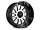 Off Road Monster M17 Gloss Black Machined 6-Lug Wheel; 22x12; -44mm Offset (07-13 Sierra 1500)