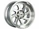 Off-Road Monster M22 Brushed Face Silver 6-Lug Wheel; 20x10; -19mm Offset (07-13 Sierra 1500)