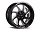 Off-Road Monster M22 Flat Black Milled 6-Lug Wheel; 20x10; -19mm Offset (07-13 Sierra 1500)