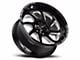 Off-Road Monster M22 Flat Black Milled 6-Lug Wheel; 20x10; -19mm Offset (07-13 Sierra 1500)