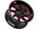 Off-Road Monster M22 Gloss Black Candy Red Milled 6-Lug Wheel; 20x10; -19mm Offset (07-13 Sierra 1500)