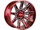 Off-Road Monster M25 Candy Red Milled 6-Lug Wheel; 20x10; -19mm Offset (07-13 Sierra 1500)