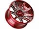 Off-Road Monster M25 Candy Red Milled 6-Lug Wheel; 20x10; -19mm Offset (07-13 Sierra 1500)