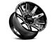 Off Road Monster M25 Gloss Black Milled 6-Lug Wheel; 22x12; -44mm Offset (07-13 Sierra 1500)