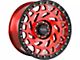 Off-Road Monster M50 Candy Red 6-Lug Wheel; 17x9; 0mm Offset (07-13 Sierra 1500)