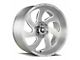 Off-Road Monster M07 Brushed Face Silver 6-Lug Wheel; 20x10; -19mm Offset (07-13 Silverado 1500)