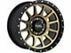 Off-Road Monster M10 Flat Black Machined Bronze 6-Lug Wheel; 17x9; 0mm Offset (07-13 Silverado 1500)