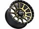 Off-Road Monster M10 Flat Black Machined Bronze 6-Lug Wheel; 17x9; 0mm Offset (07-13 Silverado 1500)