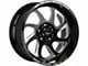 Off-Road Monster M22 Gloss Black Milled 6-Lug Wheel; 20x10; -19mm Offset (07-13 Silverado 1500)