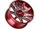 Off-Road Monster M25 Candy Red Milled 6-Lug Wheel; 20x10; -19mm Offset (07-13 Silverado 1500)