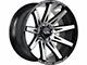 Off-Road Monster M25 Gloss Black Machined 6-Lug Wheel; 20x10; -19mm Offset (07-13 Silverado 1500)