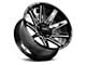 Off Road Monster M25 Gloss Black Milled 6-Lug Wheel; 22x12; -44mm Offset (07-13 Silverado 1500)