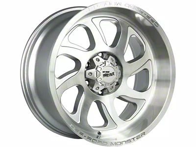 Off-Road Monster M22 Brushed Face Silver 6-Lug Wheel; 20x10; -19mm Offset (07-14 Tahoe)