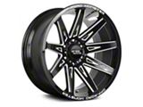 Off Road Monster M25 Gloss Black Milled 6-Lug Wheel; 22x12; -44mm Offset (07-14 Yukon)