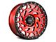 Off-Road Monster M50 Candy Red with Black Ring 6-Lug Wheel; 20x9.5; -12mm Offset (09-14 F-150)