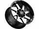 Off-Road Monster M80 Gloss Black Machined 6-Lug Wheel; 20x12; -44mm Offset (09-14 F-150)