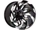 Off-Road Monster M24 Gloss Black Machined 5-Lug Wheel; 20x10; -19mm Offset (09-18 RAM 1500)