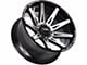 Off-Road Monster M25 Gloss Black Machined 6-Lug Wheel; 20x10; -19mm Offset (14-18 Sierra 1500)